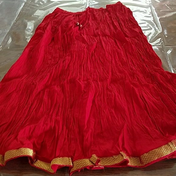 Dresses & Skirts - Red midi skirt